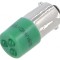 Lampă LED verde BA9S/T10 28VDC 28VAC plastic -20&divide;60&deg;C