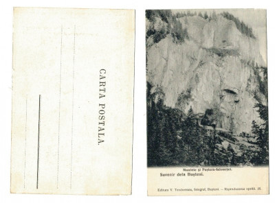 Busteni 1905(aprox.) - Muntele si Pestera Ialomitei, ilustrata n foto