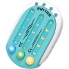 Jucarie interactiva, flippy, tip jocuri ritmice, +3 ani, din abs, 8 niveluri de joc, 9.5 x 2.5 x 13.6 cm, albastru