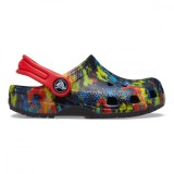 Saboți Crocs Classic Tie-Dye Graphic New Clog Toddlers Multicolor - Turq Tonic/Multi