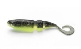 Shad Lake Fork Sickle Tail Baby Shad 5.6cm inch.Black Gold 15buc/plic