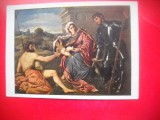 HOPCT 23327 FECIOARA JEAN BAPTISTE SI SF GHEORGHE- PARIS BORDONE 1500-1571 --MUZEE RUSIA - CP PICTURA --NECIRCULATA