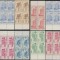 1991 Romania - Hoteluri si cabane (IV) varietati hartie LP 1269 blocuri de 4 MNH