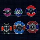 Umm al Qiwain 1965 - Conferința monetara, serie timbre circulate, neuzate