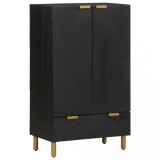 VidaXL Dulap &icirc;nalt, negru, 60x33x100 cm, lemn prelucrat