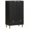 Gossi dulap inalt, negru, 60x33x100 cm, lemn prelucrat