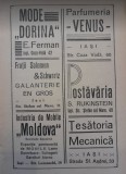 1941 Lot X, reclame interbelice Iași Jassy fata - verso evrei romani 23 x 15cm