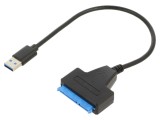 Adaptor USB la SATA 22 pini AKYGA, cablu 0,3m, plug and play