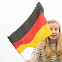 Steagul Germaniei cu Catarg (46 x 30 cm) foto