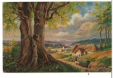 CPIB 16781 CARTE POSTALA - FELICITARE, PICTURA, PEISAJ, VECHE, DESSINS
