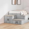 VidaXL Dulap de depozitare sonoma gri 118 x 41 x 40 cm Lemn compozit 866664