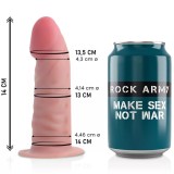 Dildo Realistic ROCKARMY "Dual Density Tiger" 14 cm - Natural