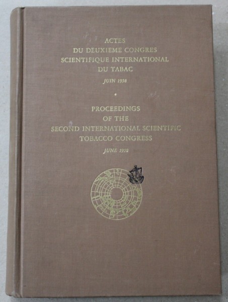 DEUXIEME CONGRES SCIENTIFIQUE INTERNATIONAL DU TABAC , 1958