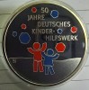 (A93) MONEDA DIN ARGINT GERMANIA - 20 EURO 2022, LIT. D, COLOR, 50 ANI DEUTCHES KINDERHILFSWERK, STARE PROOF, Europa