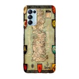 Husa compatibila cu Oppo Find X5 Pro, Viceversa, model Westeros Map Game of Thrones, Silicon, TPU, Transparent, Carcasa