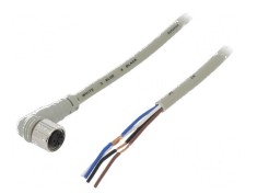 Cablu de conectare M12 PIN: 4 &icirc;n unghi 2m mufă CL mamă - Cablu de conectare M12 PIN: 4 &icirc;n unghi 2m