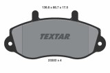 TEXTAR 2330201 set placute frana disc