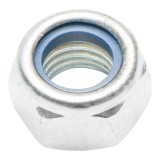 Set 50 piulite zincate autoblocante DIN 985 M12 G8 pentru fixari auto, utilaje si structuri metalice