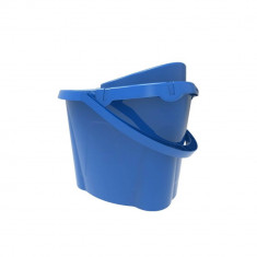 Galeata Mop cu Storcator, 13L, Polipropilena, Culoare Turcoaz, Galeti Ovale cu Storcator pentru Mop, Galeti Plastic cu Storcator, Galeti 13 Litri pent