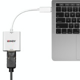 Adaptor USB 3.1-C la Displayport T-M alb, Lindy L43245