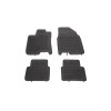 Set covorase auto din cauciuc NISSAN QASHQAI (J10), 03.2007-05.2014 model cu 7 locuri, presuri tip tavita, negru; elastomer, Rapid