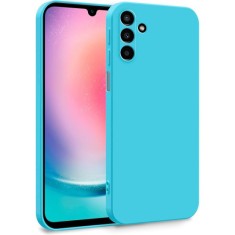 Husa Soft Touch, slim, ALC Mobile, anti soc, compatibila cu Samsung Galaxy A25, Albastru Marin Tpu foto