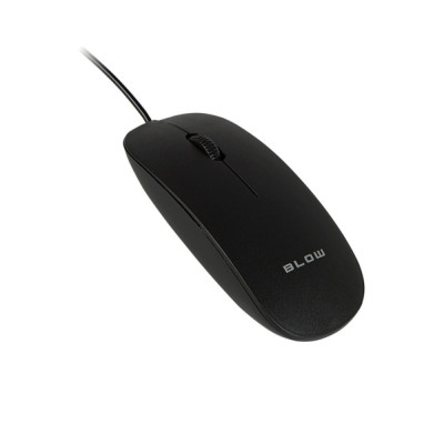 Mouse optic USB, BLOW MP-30, 1000DPI, cablu USB de 1.5m, negru foto