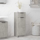 vidaXL Dulap de baie, gri beton, 32x34x90 cm, lemn compozit