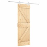 Cumpara ieftin Usa glisanta cu set de feronerie 70x210 cm, lemn masiv de pin