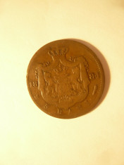 Moneda 5 Bani 1884 , cal. buna foto