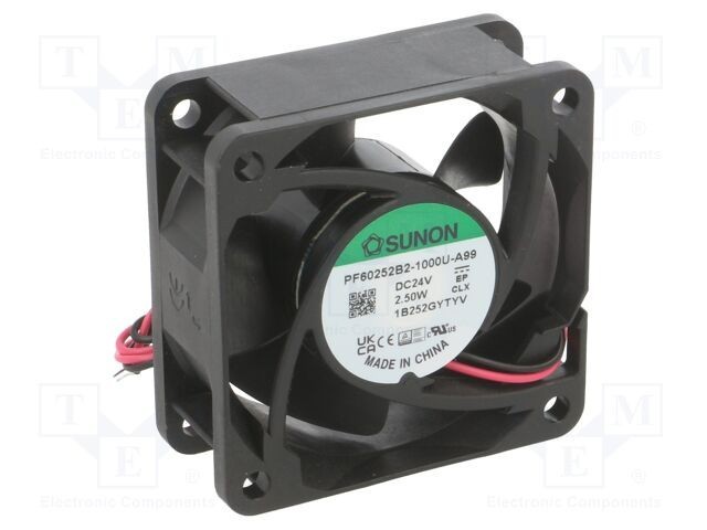 Ventilator axial SUNON 24V DC 60x60x25mm 40,7dBA bilă