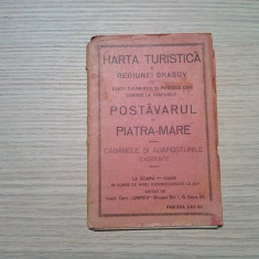 Harta Turistica POSTAVARUL SI PIATRA MARE -Touring Clubul Romaniei - 74x64 cm
