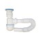 Sifon pentru chiuveta cu racord flexibil, COD1060, alb, 1&quot;1/2 - 32 mm
