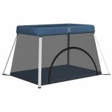 Cumpara ieftin Tarc pentru copii cu saltea, bleumarin, panza textil