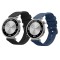 Set 2 Curele Kwmobile pentru Huawei Watch GT 4 (41mm), Negru/Albastru inchis, Silicon, KWM0000254B001C