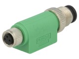 Adaptor PIN 3P M12MS-M8FS 60VAC 4A 60VDC