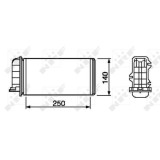 Radiator incalzire habitaclu Nrf 53219