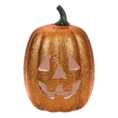 Felinar Decorativ Halloween LED, Dovleac, Spumă, Multicolor, 13x20cm, Baterii Incluse foto