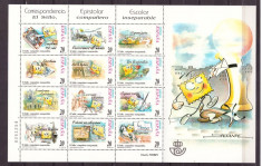 Spania 1999 - School stamps, bloc neuzat foto