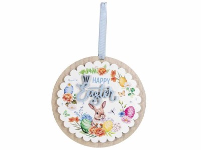 Decoratiune Paste lemn multicolor 25 cm foto
