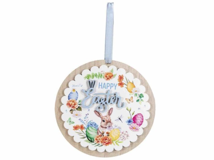 Decoratiune Paste lemn multicolor 25 cm
