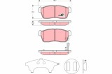 TRW GDB3276 COTEC set placute frana,frana disc
