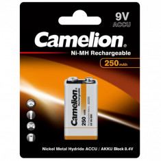 Acumulator Ni-MH tip 9V Camelion 6F22 250mAh set 1 buc.