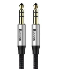 CABLU AUDIO Baseus Yiven, 1 x Jack 3.5mm (T) la 1 x Jack 3.5mm (T), lungime cablu 1m, gri/negru &amp;quot;CAM30-BS1&amp;quot; (timbru verde 0.18 lei) - 6953156257184 foto