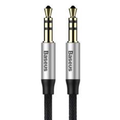 CABLU AUDIO Baseus Yiven, 1 x Jack 3.5mm (T) la 1 x Jack 3.5mm (T), lungime cablu 1m, gri/negru &amp;quot;CAM30-BS1&amp;quot; (timbru verde 0.18 lei) - 695315