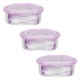 Dezumidificator Pasiv, Clean Air, Aromă Lavandă, Set 3 Bucăți, Capacitate 100g