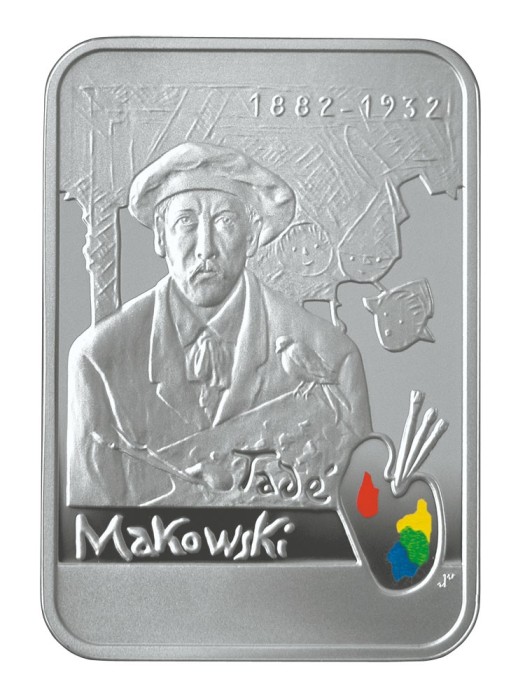 Polonia 20 zloti 2007,Polish Painters of the Turn of 19th and 20th Centuries: Tadeusz Makowski,PROOF, Argint ,925, 28,28g