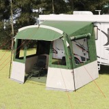 vidaXL Cort de spate pentru Caravană Verde 352 x 250 x 240 cm 42001086
