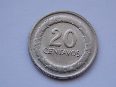 20 CENTAVOS 1968 COLUMBIA foto