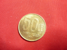 Moneda 50 lei 1991 , cal. aproape Necirculat -Cuza foto